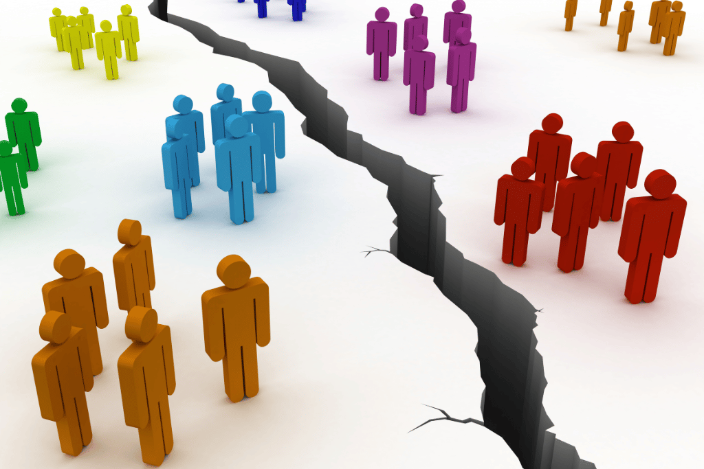 People divided