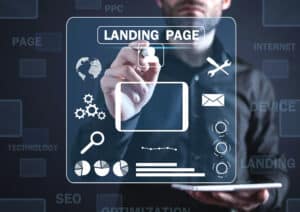 Landing page creation
