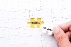 Puzzle piece to cover problem with a solution