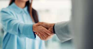Shaking hands