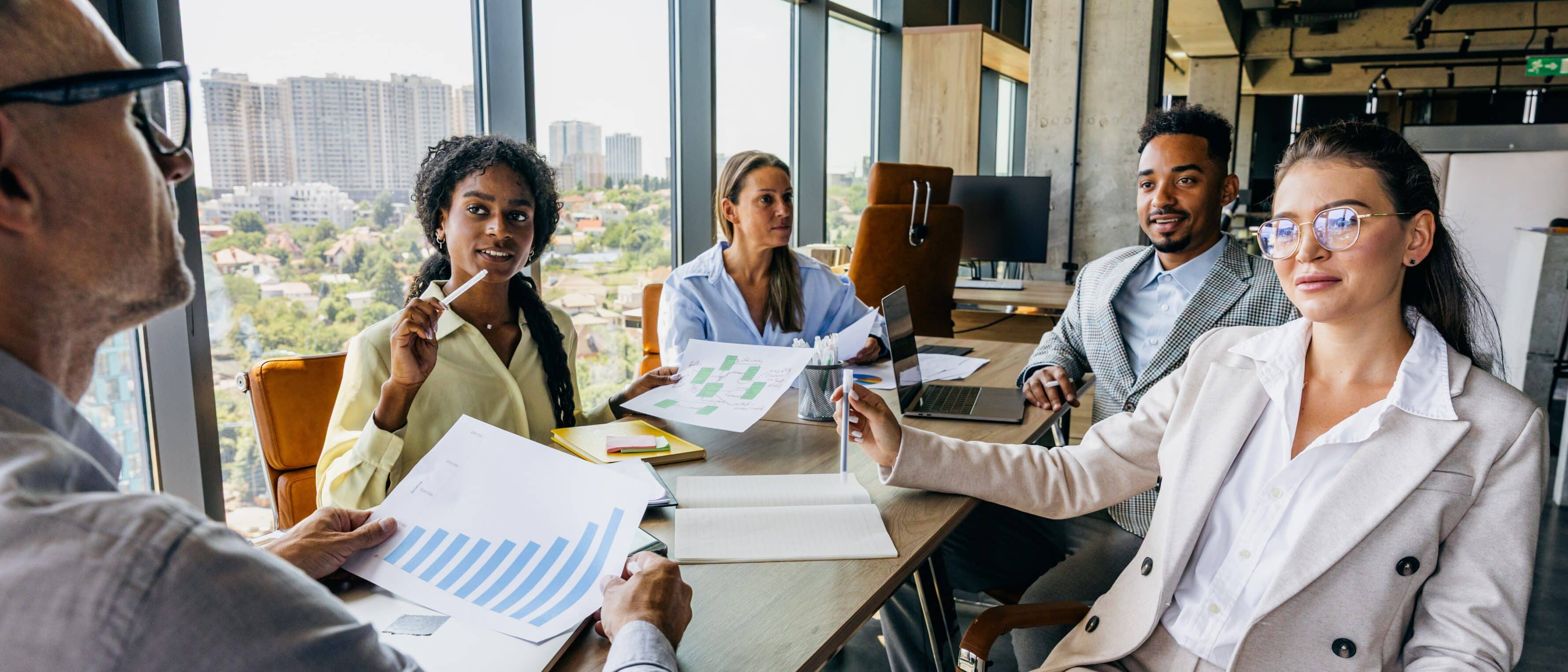 Discussion during a meeting