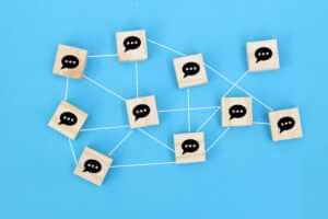 Connecting small blocks together for communication concept