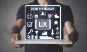 Man showing user experience